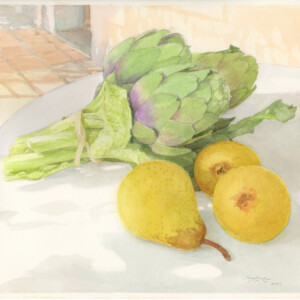 梨とアーティーチョーク